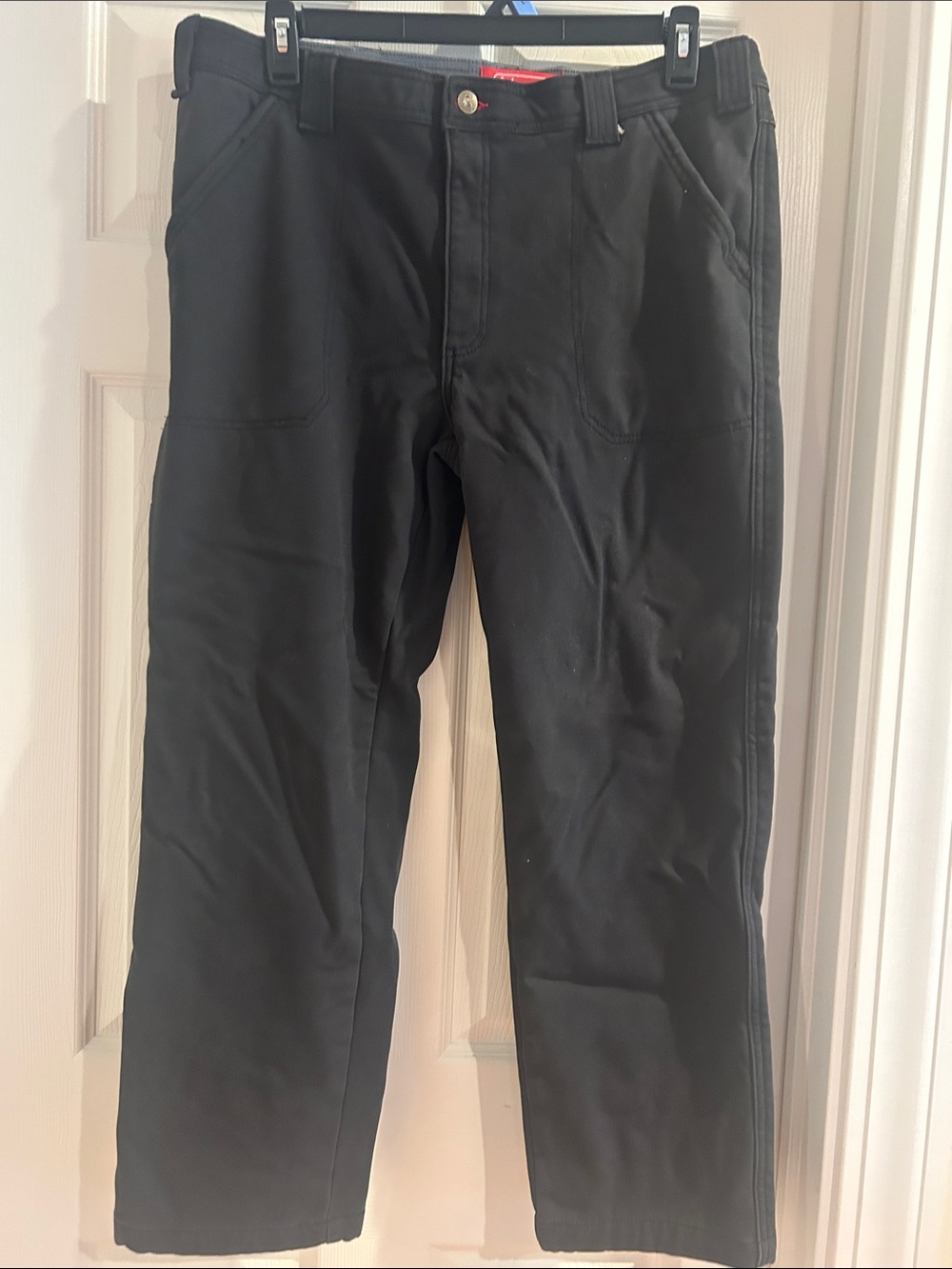Coleman Men's Black Lined Work Pants - 36x30”